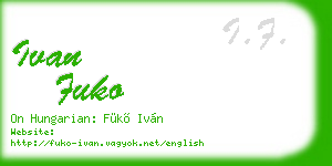ivan fuko business card